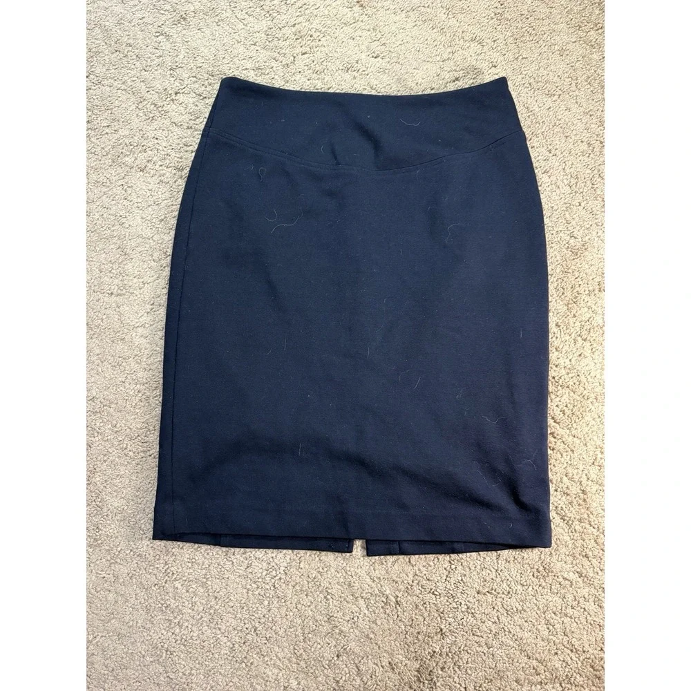 Michael Kors Pencil Skirt Women 4 Black Midi Stretch Lined Office
